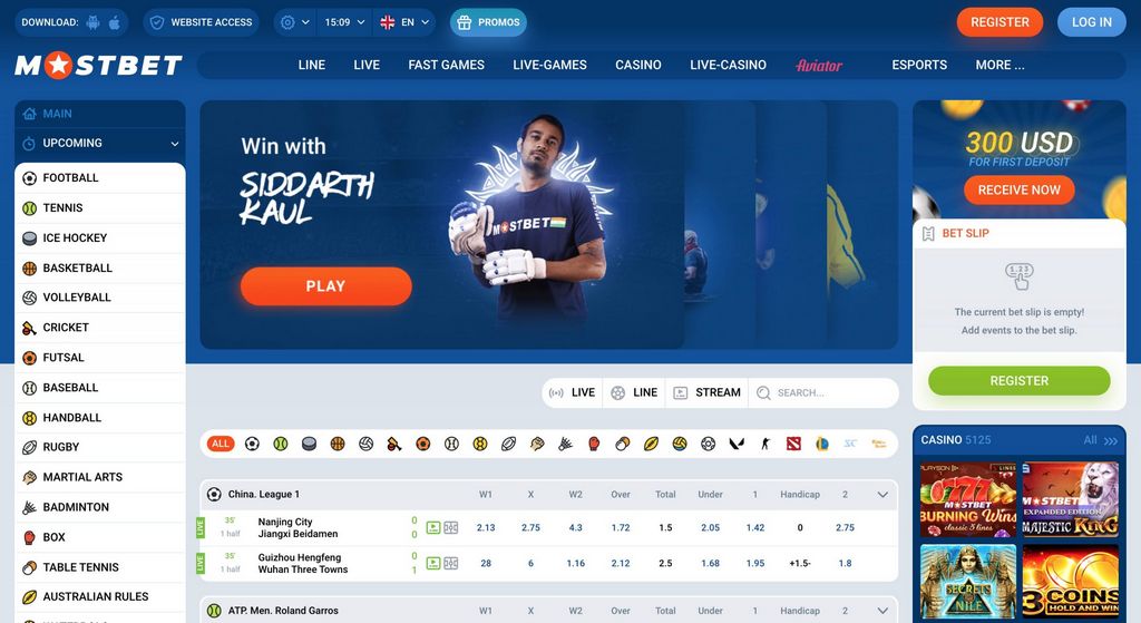 MostBet – Zalety kasyna online
